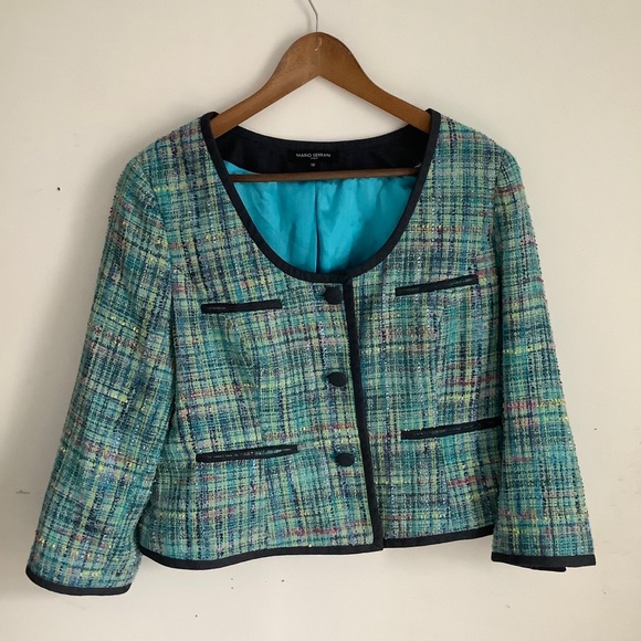 3/20$⭐️ Colourful tweed Mario Serrani blazer - Picture 11 of 14